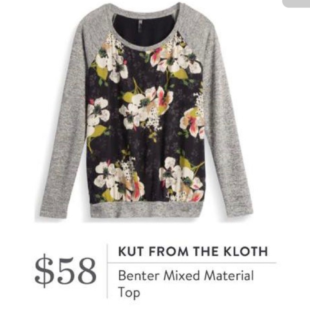 Mixed floral top